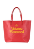 Studio Shopper Tote, &pound;180, Handbags, Red, Leather, Front view